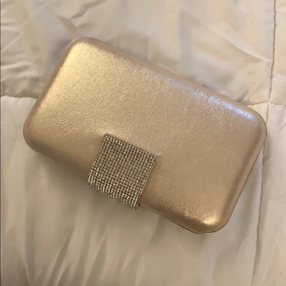 Crystal Closure Metallic Minaudiere - Picture 5 of 6